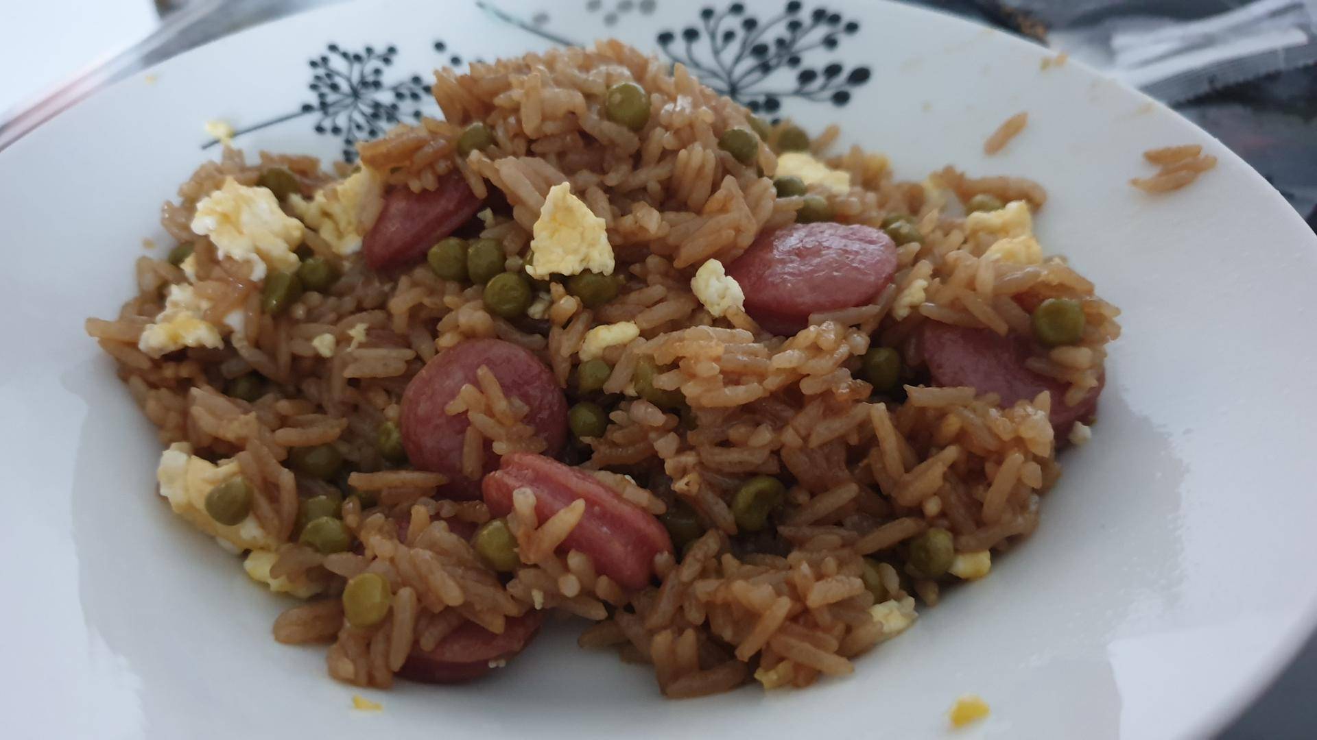 Riz cantonnais aux saucisses chinoises - Recepten Cookeo | Moulinex