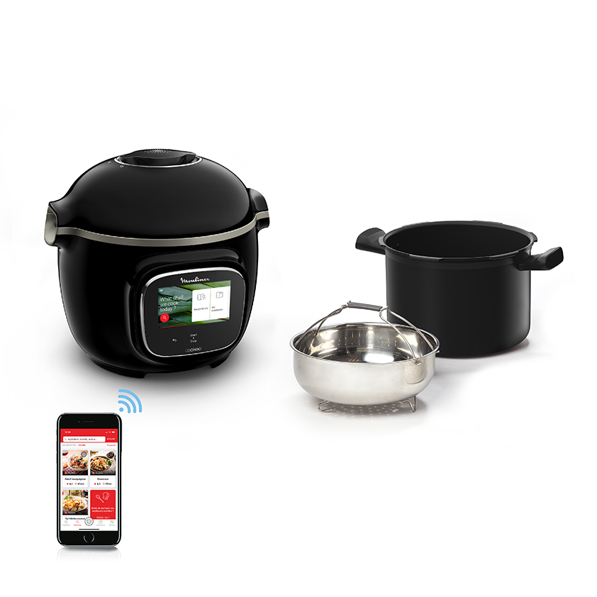 'Batch Cooking' WEB PACK: Cookeo Touch Wifi + 5 Bewaardozen + Vacuümmachine + 2 rollen zakjes