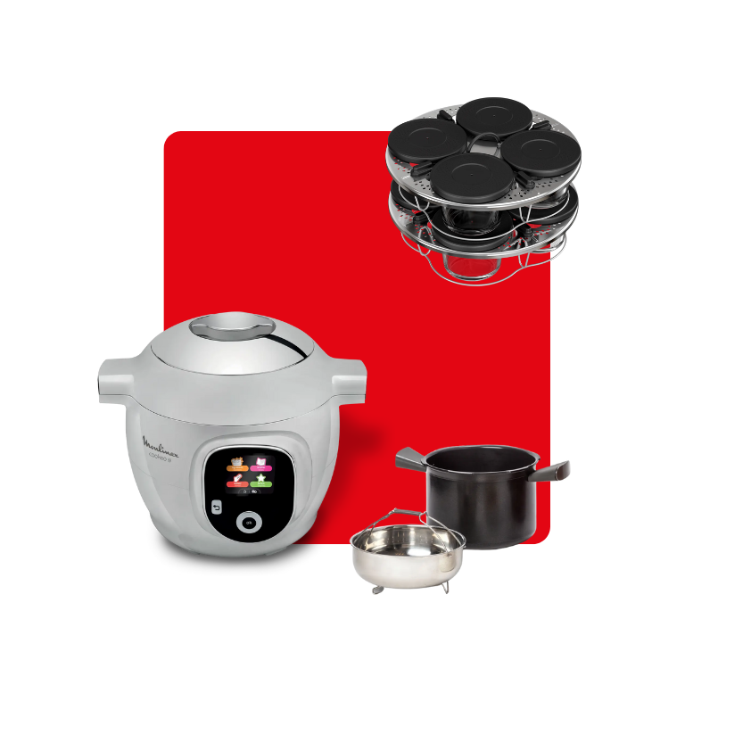 PACK WEB : Cookeo+ gris & Kit de verrines