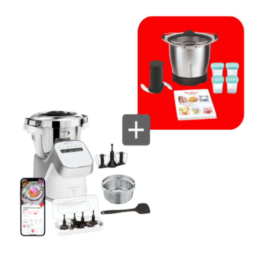 WEB PACK: Jouw I-Companion Pro + Mini-kom + 4 babypotjes + 20 recepten